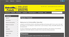 Desktop Screenshot of embroidme-oakville.com