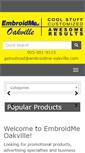 Mobile Screenshot of embroidme-oakville.com