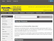 Tablet Screenshot of embroidme-oakville.com
